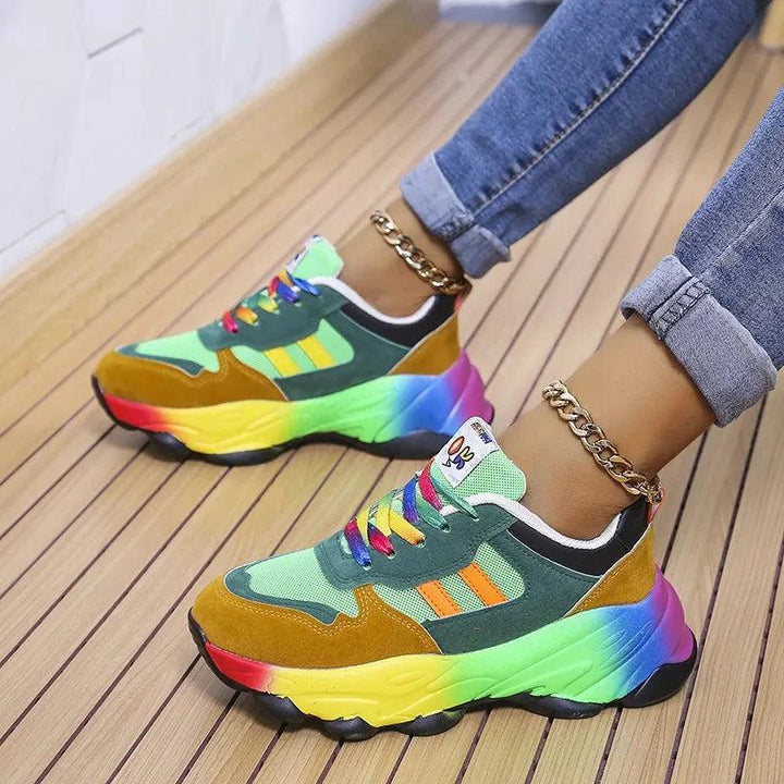 Cora | Ergonomic Rainbow Sneakers