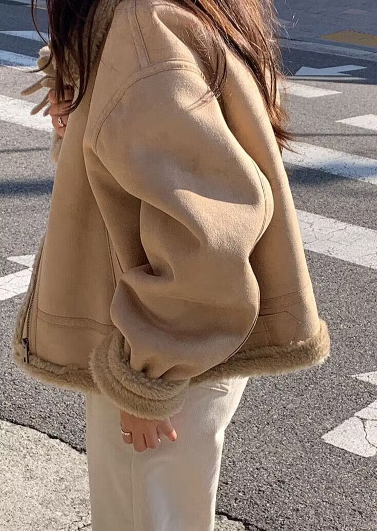 Charlotte | Women's Shearling Aviator Jacket