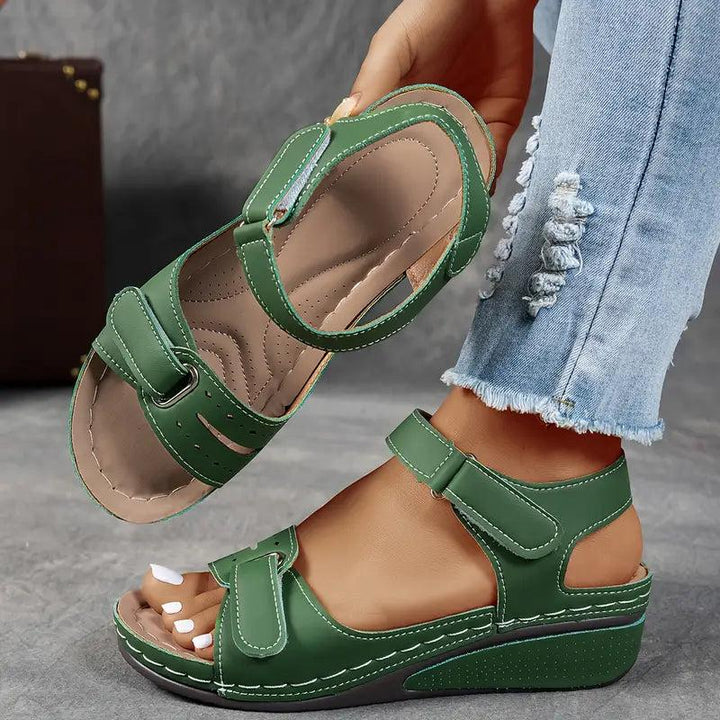Elara | Wedge Sandals with Adjustable Strap
