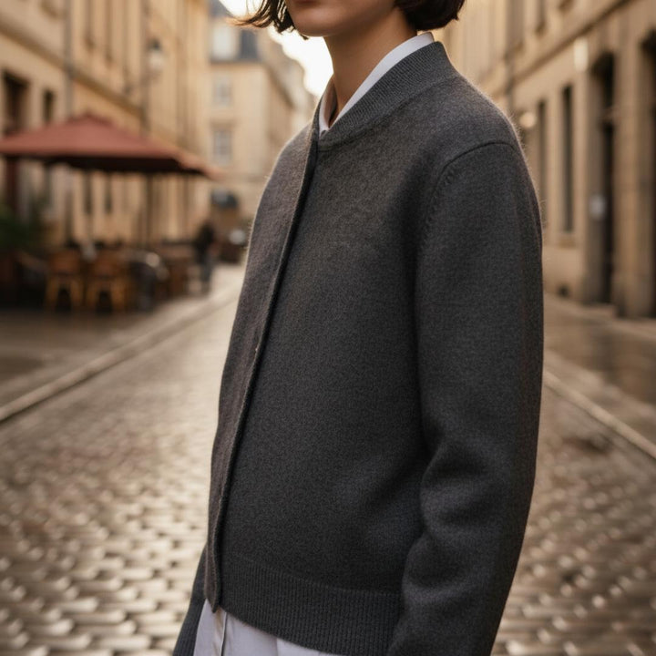 Rowan | Women's Bomber Style Button-Up Cardigan
