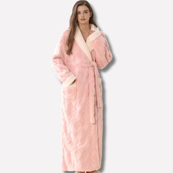 Chloe | Ultimate Women’s Thick Hooded Flannel Bathrobe
