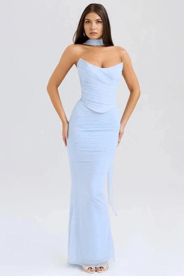 Hailey | The Midnight Hour Corset Maxi Dress