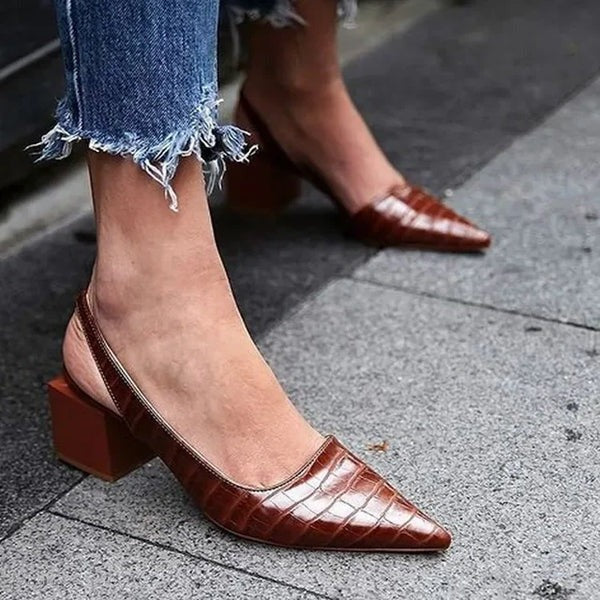 Sloane | Women’s Pointed Toe Block Heel Pumps