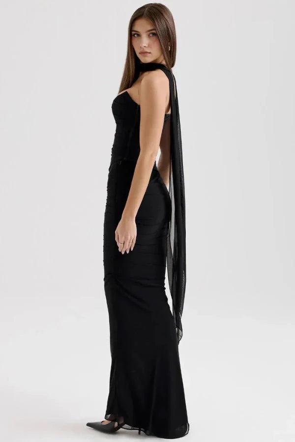 Hailey | The Midnight Hour Corset Maxi Dress