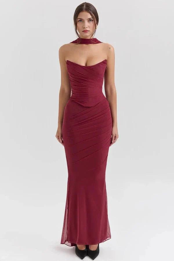 Hailey | The Midnight Hour Corset Maxi Dress