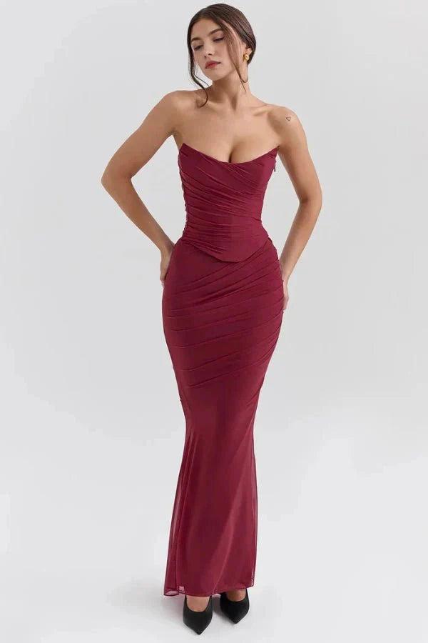 Hailey | The Midnight Hour Corset Maxi Dress