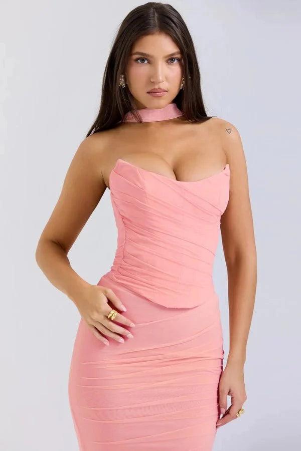 Hailey | The Midnight Hour Corset Maxi Dress