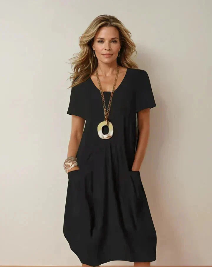 Ursula | Relaxed Pocket Midi Dress