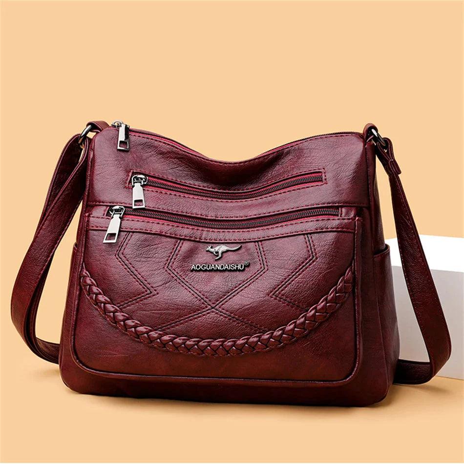 Zoey | Luxury Soft Leather Crossbody Shoulder Bag