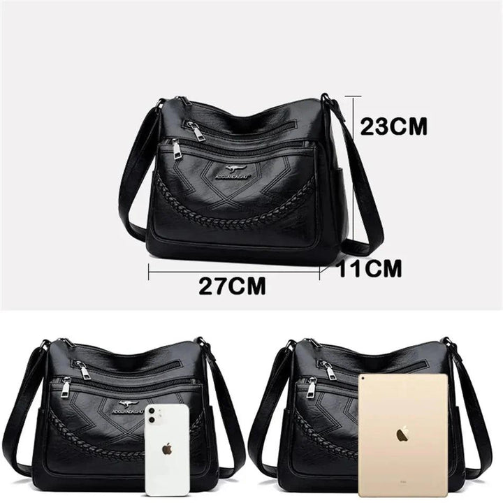 Zoey | Luxury Soft Leather Crossbody Shoulder Bag