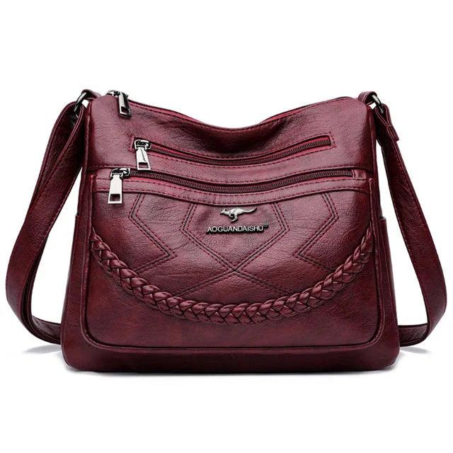 Zoey | Luxury Soft Leather Crossbody Shoulder Bag