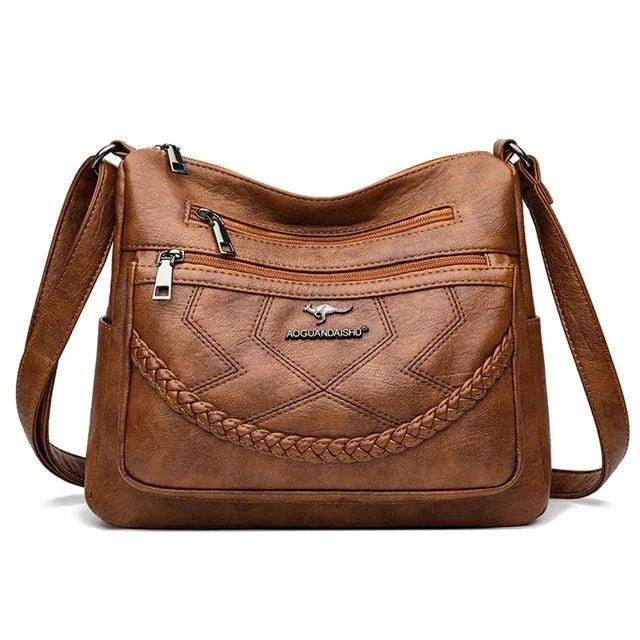 Zoey | Luxury Soft Leather Crossbody Shoulder Bag