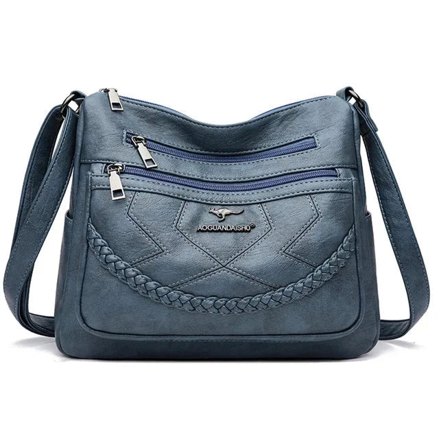 Zoey | Luxury Soft Leather Crossbody Shoulder Bag
