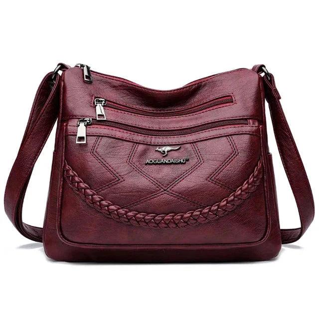 Zoey | Luxury Soft Leather Crossbody Shoulder Bag