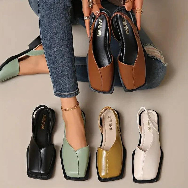 Mary janes | Leather Slip-On Flats