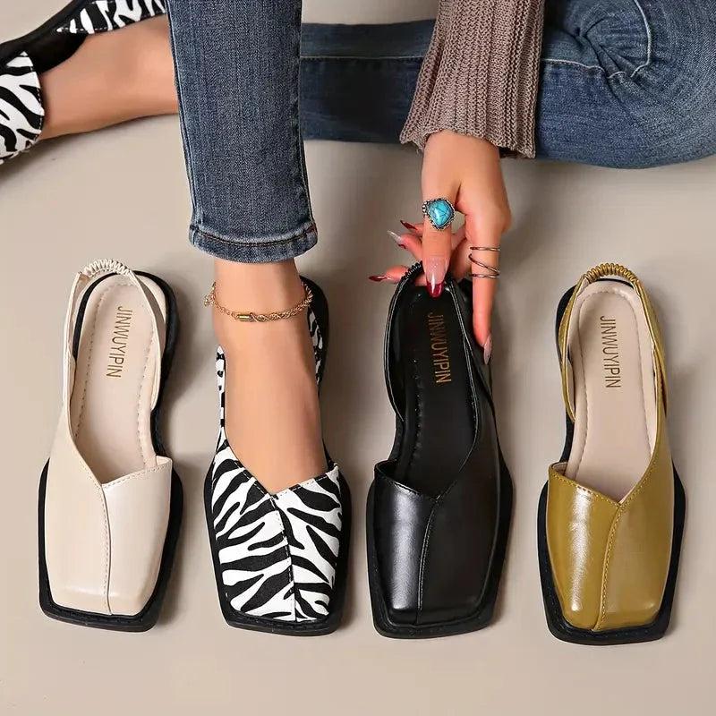 Mary janes | Leather Slip-On Flats