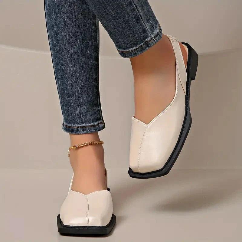 Mary janes | Leather Slip-On Flats