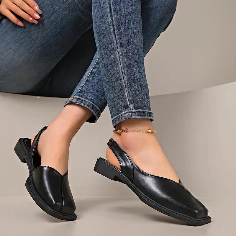 Mary janes | Leather Slip-On Flats