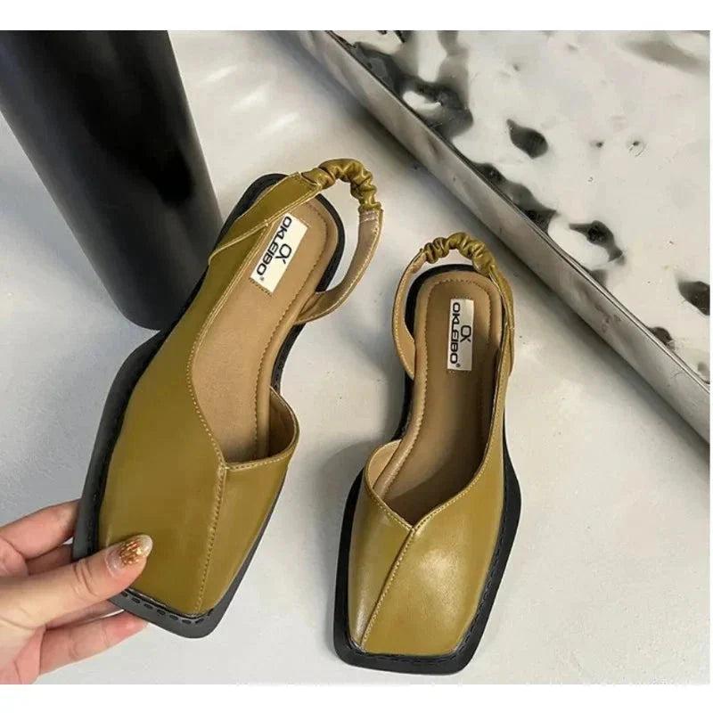 Mary janes | Leather Slip-On Flats