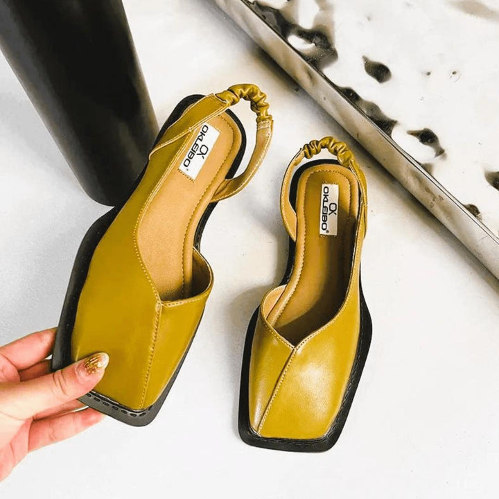Mary janes | Leather Slip-On Flats