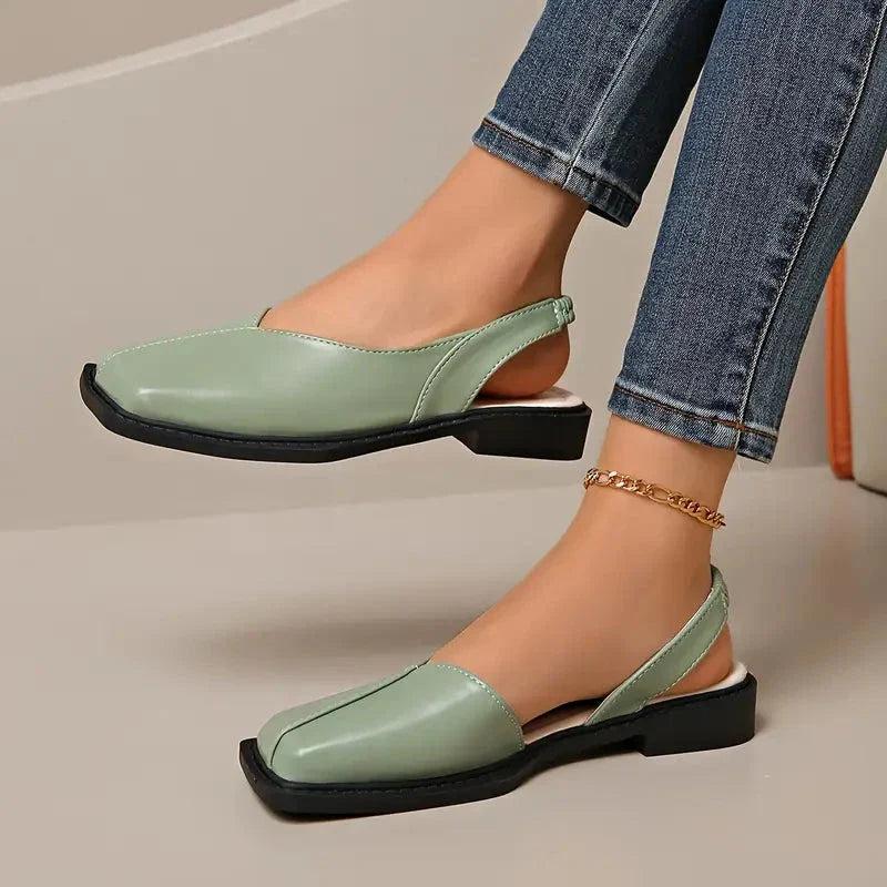 Mary janes | Leather Slip-On Flats
