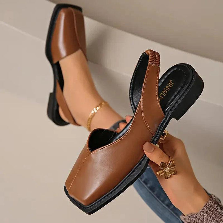 Mary janes | Leather Slip-On Flats