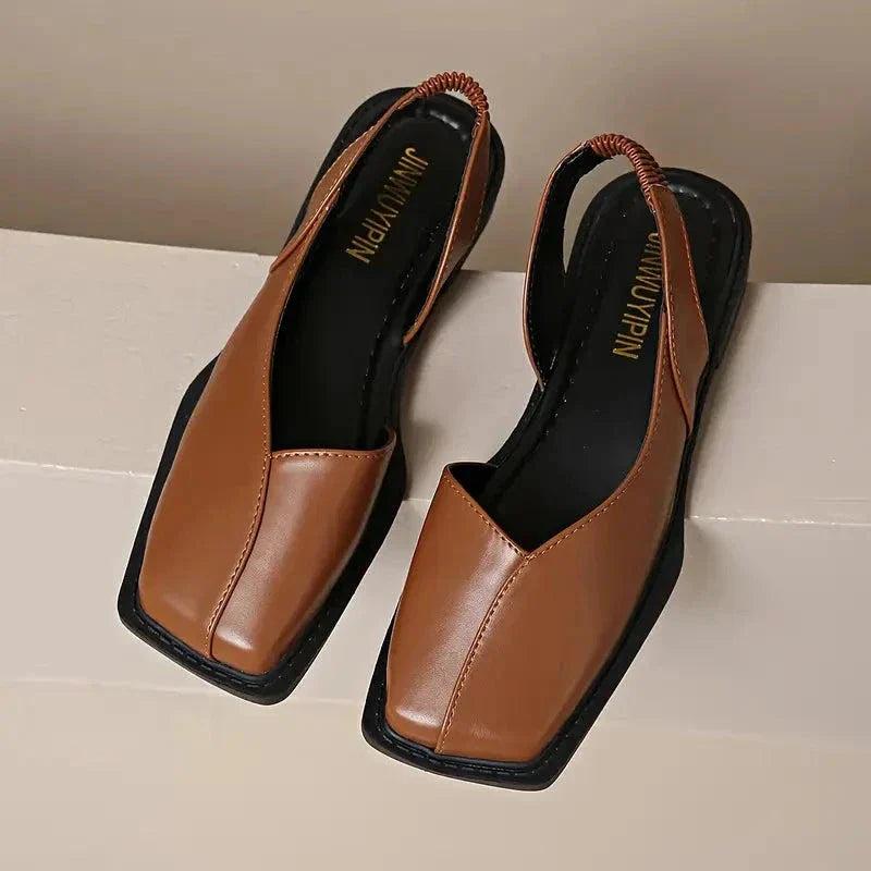 Mary janes | Leather Slip-On Flats