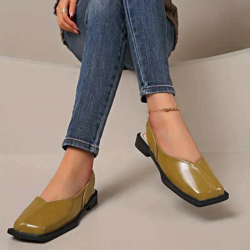Mary janes | Leather Slip-On Flats