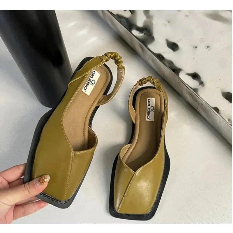Mary janes | Leather Slip-On Flats