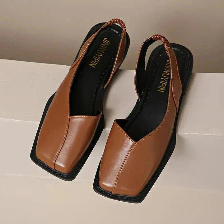 Mary janes | Leather Slip-On Flats