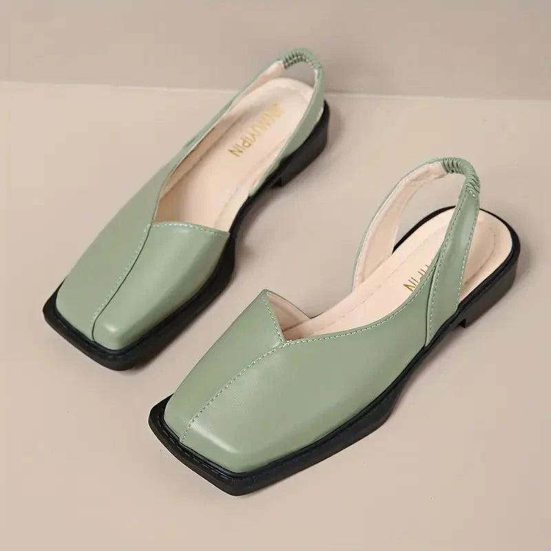 Mary janes | Leather Slip-On Flats