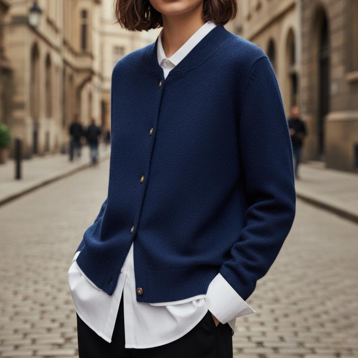 Rowan | Women's Bomber Style Button-Up Cardigan