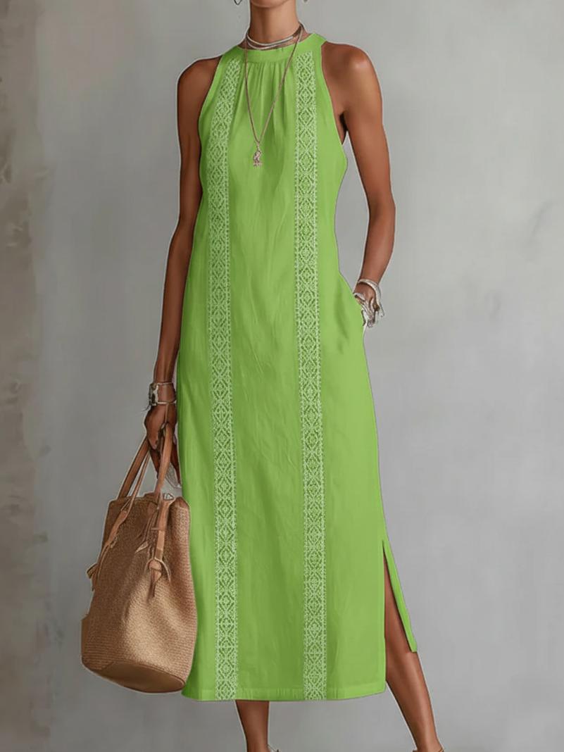 Jimena | Relaxed Lace White Maxi Dress
