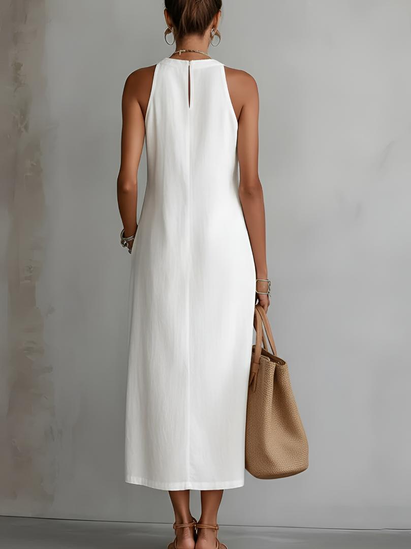 Jimena | Relaxed Lace White Maxi Dress