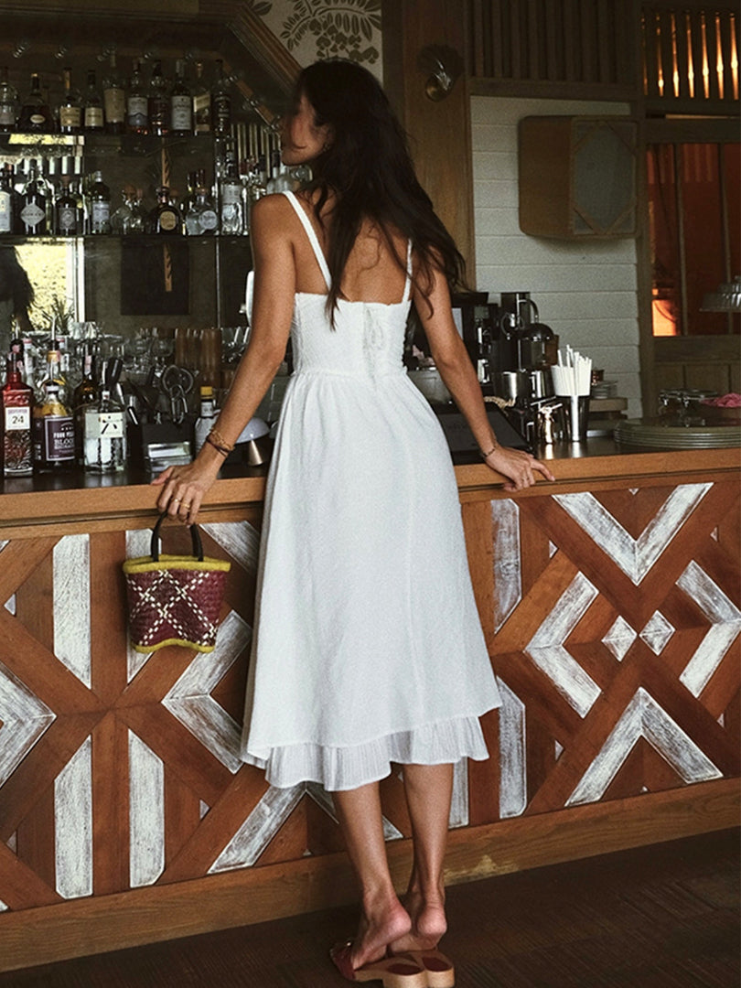 Hope | Ruffle Hem Midi Dress