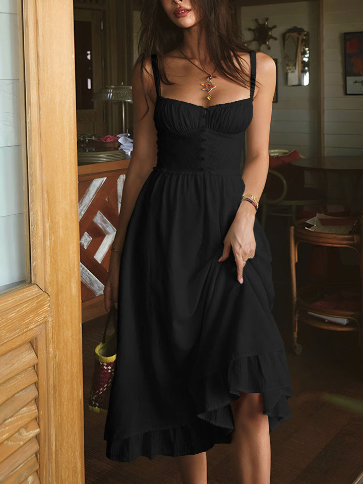 Hope | Ruffle Hem Midi Dress