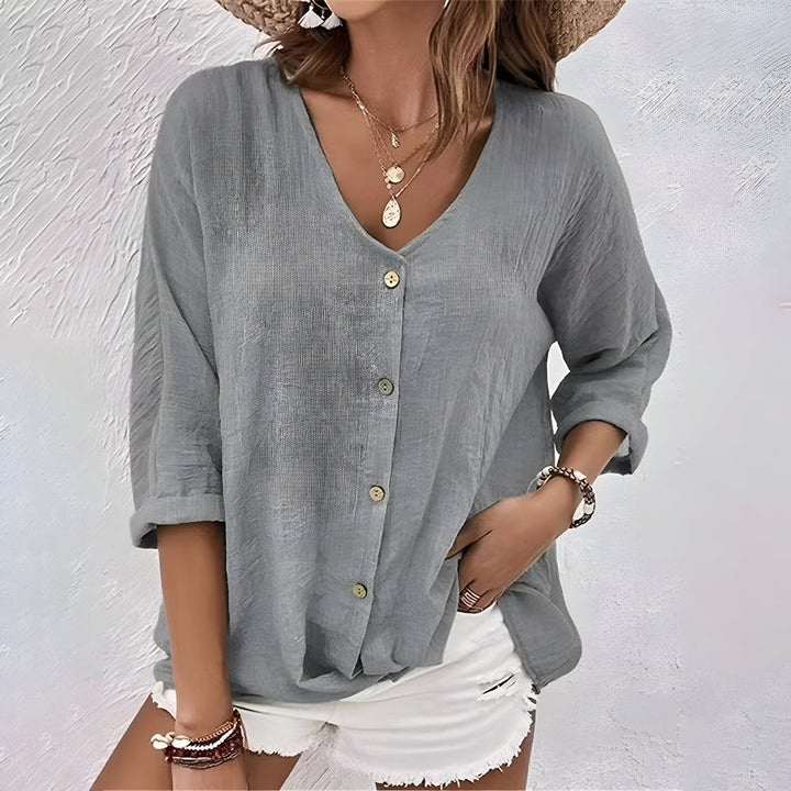 Marcia | Relaxed Button-Up Blouse