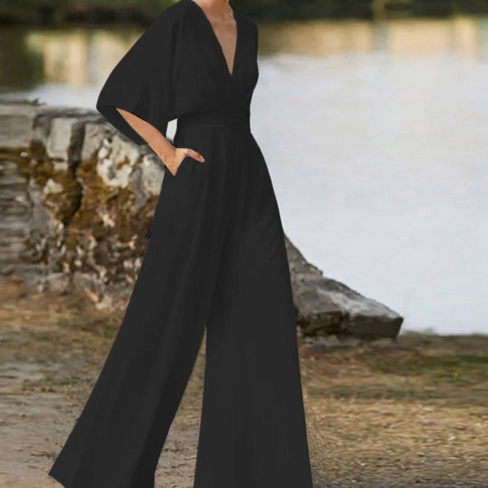 Lena | Elegant V-neck jumpsuit
