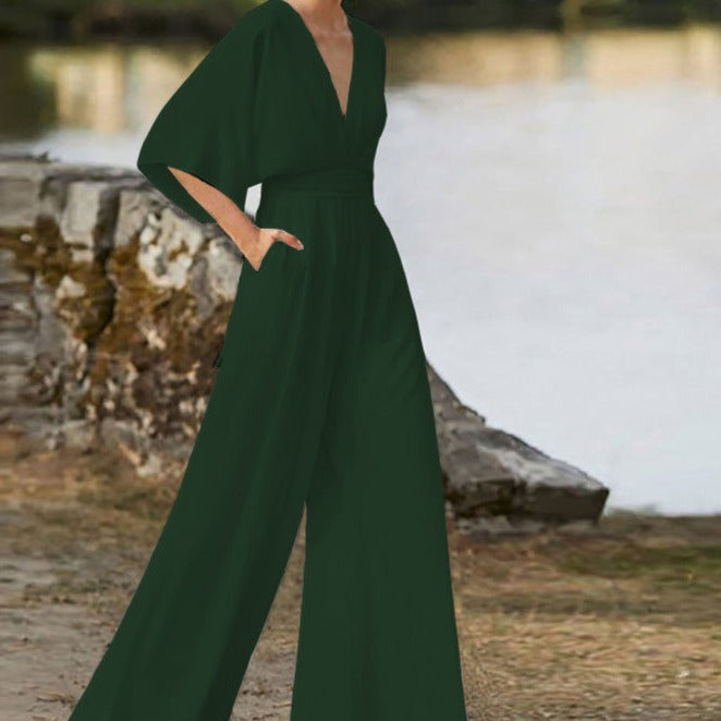 Lena | Elegant V-neck jumpsuit