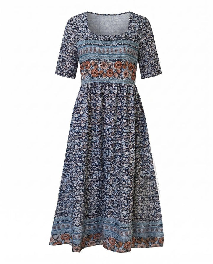 Joanna | Boho Print Midi