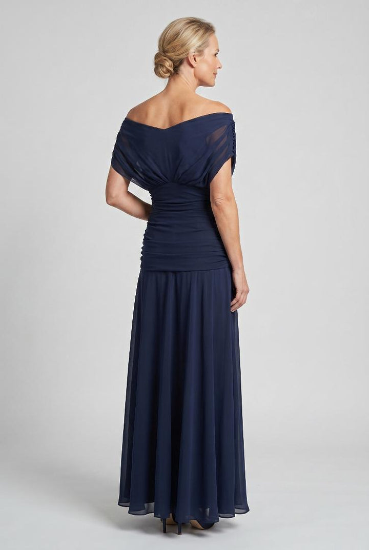 Laura | Draped V Neck Maxi