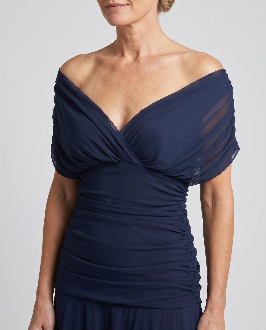 Laura | Draped V Neck Maxi