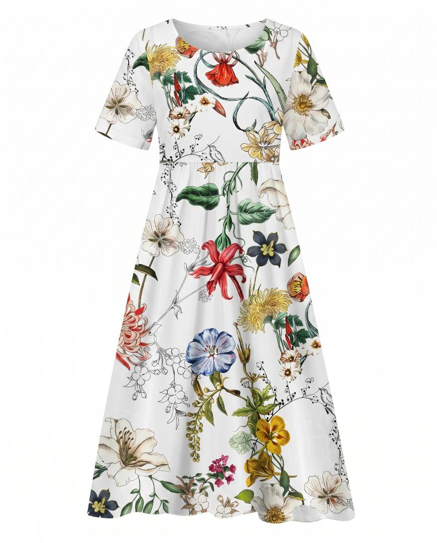 Jacqueline | Printed Floral Midi