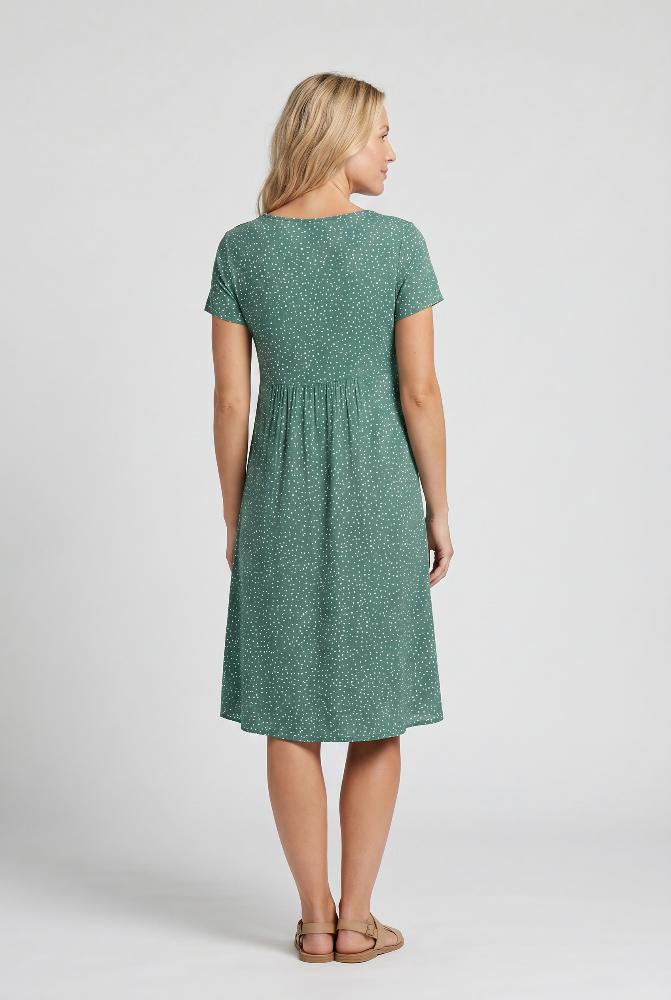Jamie | V Neck Short Sleeve Midi