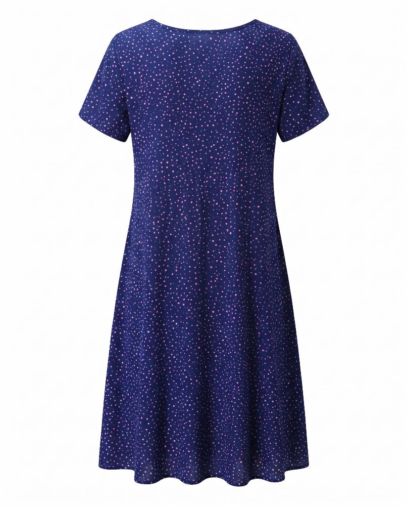 Jamie | V Neck Short Sleeve Midi
