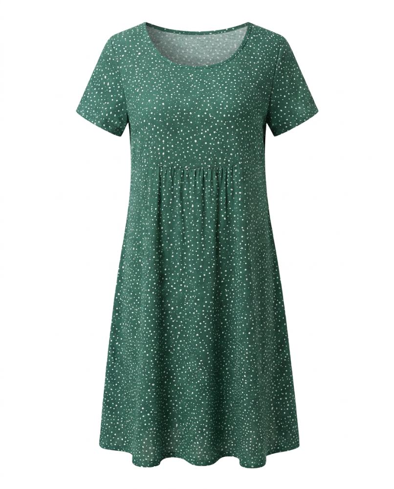 Jamie | V Neck Short Sleeve Midi